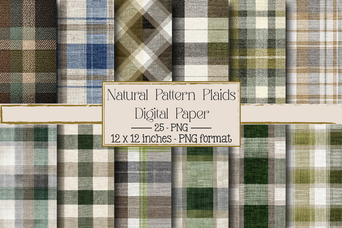Natural Pattern Plaids Textile, an Illustration by DreamPrint404 (Photo 1 of 4)