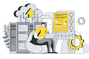 Business Outline Illustrations, a Templates & Theme by alexdndz (Thumbnail 18 of 52)