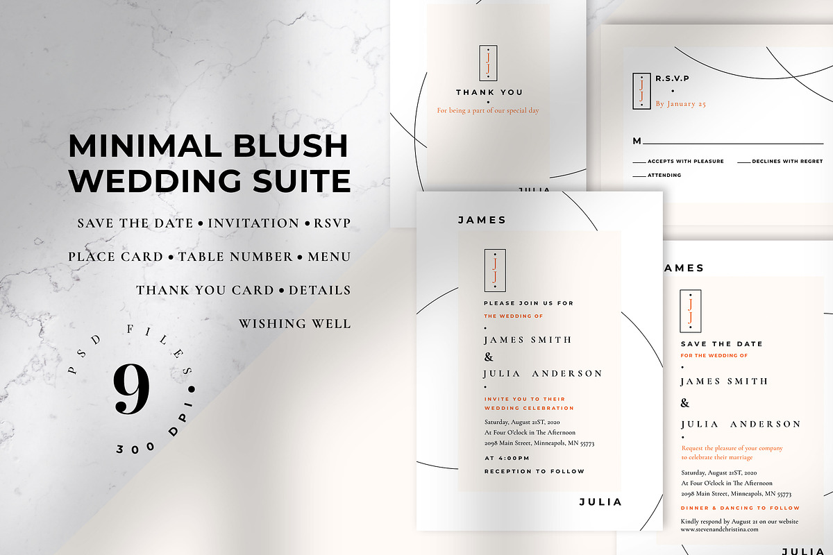 Wedding Invitation Bundle, an Invitation Template by Azka Creative (Photo 2 of 11)