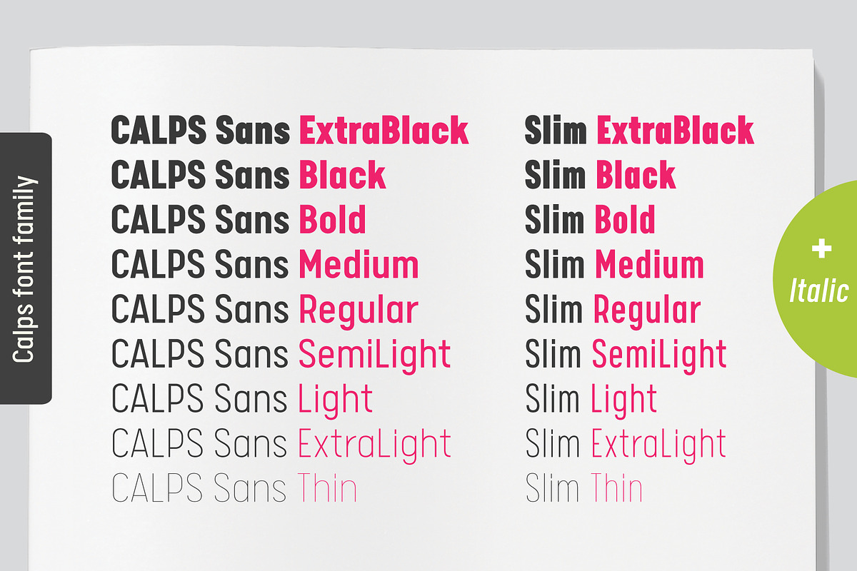 Calps Sans Font, a Sans Serif Font by Typesketchbook Foundry (Photo 6 of 7)