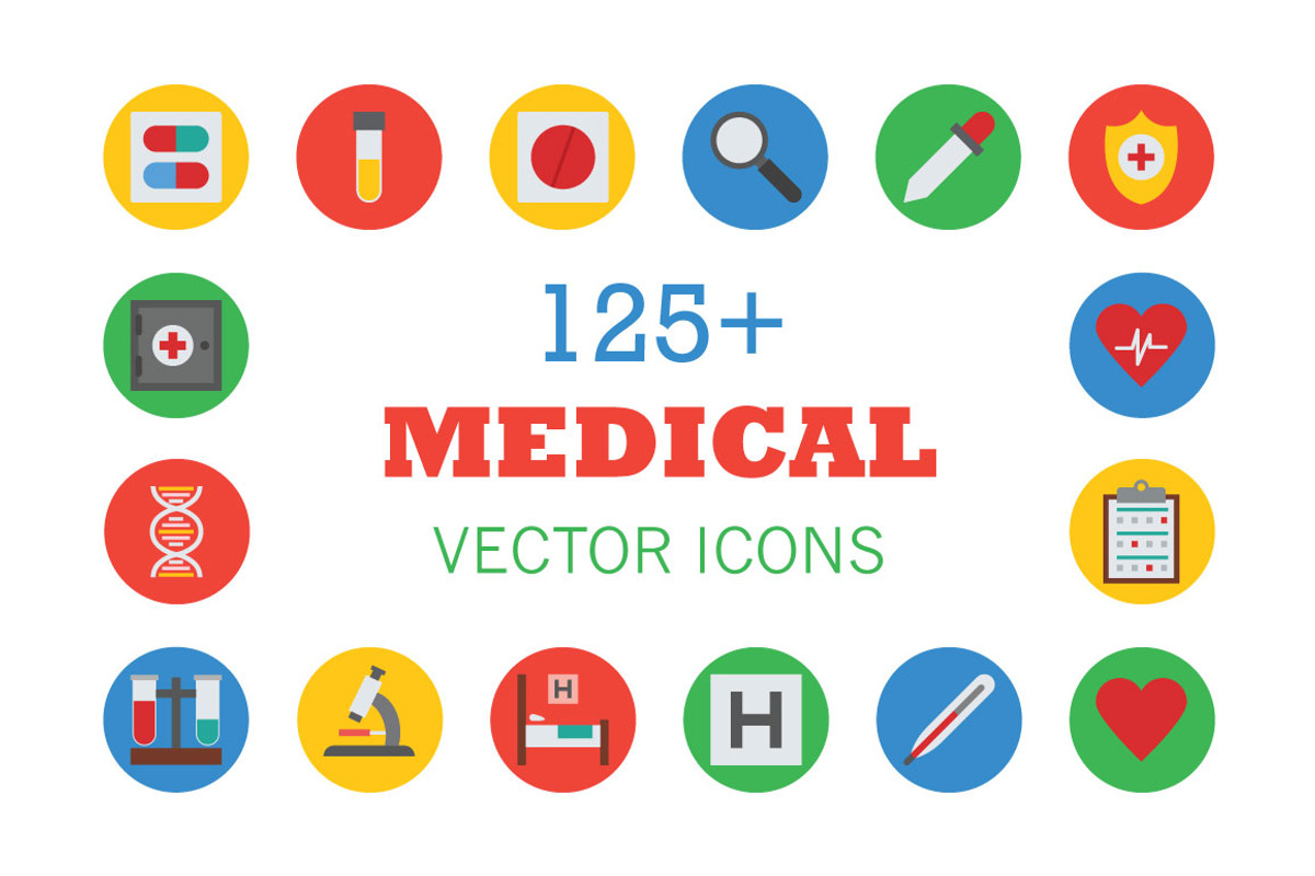 125+ Medical Vector Icons, an Emoji Icon by Creative Stall (Photo 1 of 5)