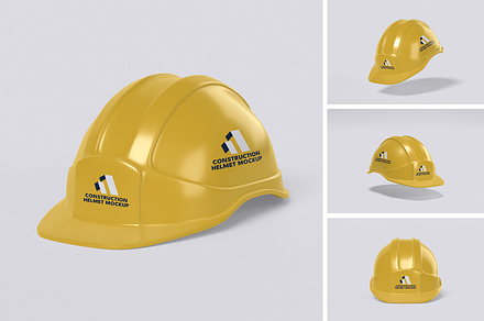 Construction Helmet Mockup, a Hat Mockup by xavier_studio