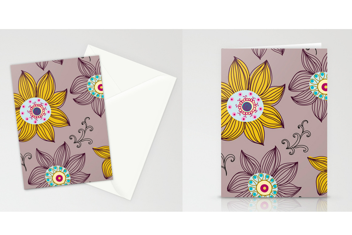 Set of 2 romantic seamless patterns preview 3
