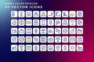 Water park icons, an Outline Icon by Wencory