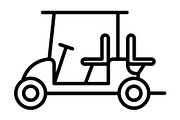 Golf Cart icon, an Outline Icon by Sumberpangan (Thumbnail 2 of 5)