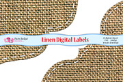 Linen Digital Labels, a Texture Graphic by PolpoDesign (Thumbnail 2 of 3)