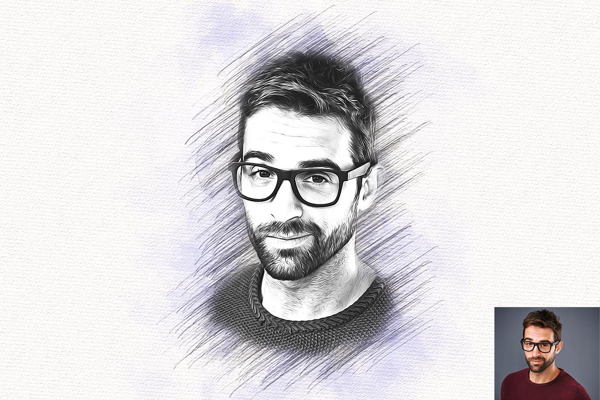 Oil & Pencil Art Generator Photoshop, an Action Add-On by Studio Retouch (Photo 3 of 13)