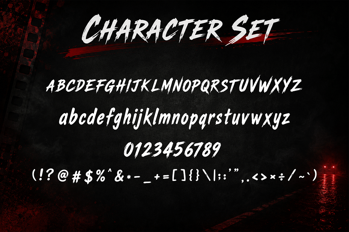 Redline - Brush Display Font, a Blackletter Font by overlaytemplates (Photo 4 of 5)
