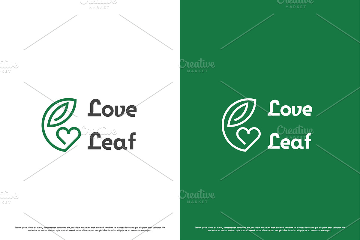 Love Leaf Park Logo Design Icon, a Branding & Logo Template by Morvana Crew