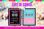 Neon Scan to Pay Sign, a Stationery Template by SunshineStudioBoutique (Thumbnail 7 of 10)