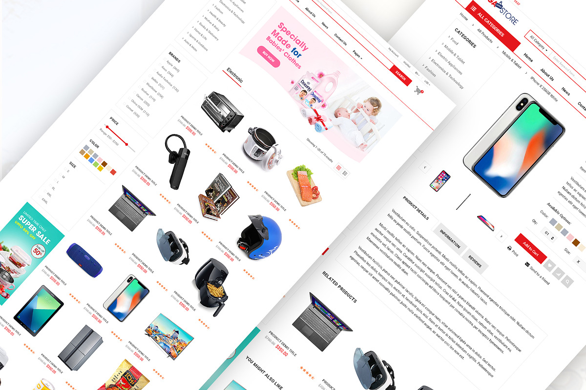 MegaStore - SuperMarket Ecommerce, a Websites & App Template by EngoCreative.com (Photo 6 of 6)