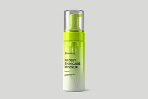 Cosmetic Pump Bottle Mockup, a Packaging Mockup by graphypix