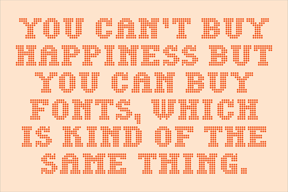Display Dots Two Serif Font, a Font by GG Design (Photo 6 of 6)