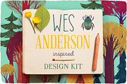 Wes Anderson inspired graphics, a Graphic by Darumo Shop (Thumbnail 1 of 7)
