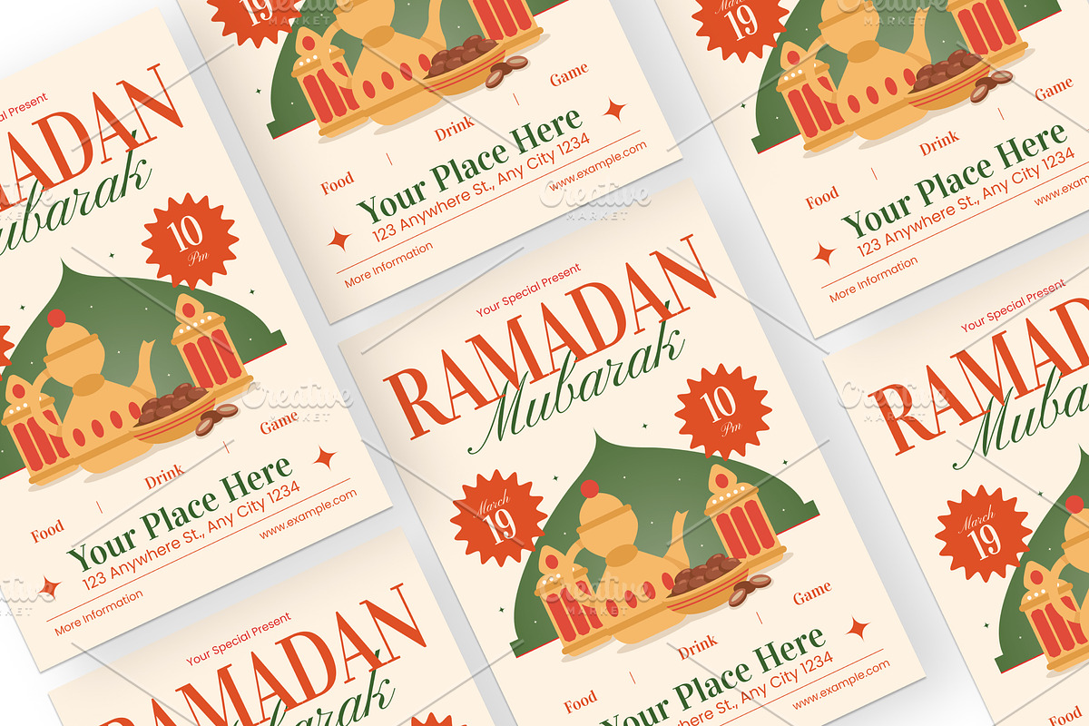 Simple Ramadhan Mubarak - Flyer, a Brochure Template by Izdihaar_Studio (Photo 2 of 4)