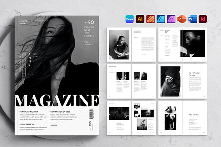 Magazine Template, a Magazine Template by DesignCrest