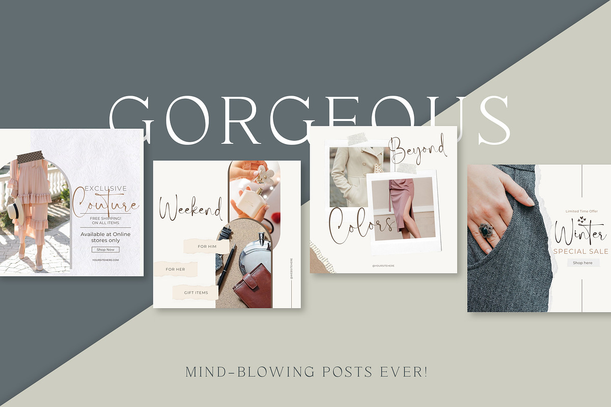 CLASSY Paper Based Instagram Creator, a Social Media Template by SNIPESCIENTIST (Photo 12 of 33)