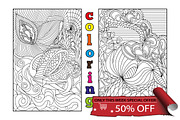 Coloring antistress, an Illustration by BEZIL-ART (Thumbnail 1 of 6)