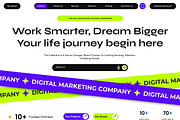 Pulse Digital Marketing Landing Page, an UI Kit Template by Hammad Arif (Thumbnail 2 of 2)