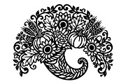 Elegant Floral Pumpkin Cornucopia, an Object Graphic by Gfx_Store (Thumbnail 13 of 16)