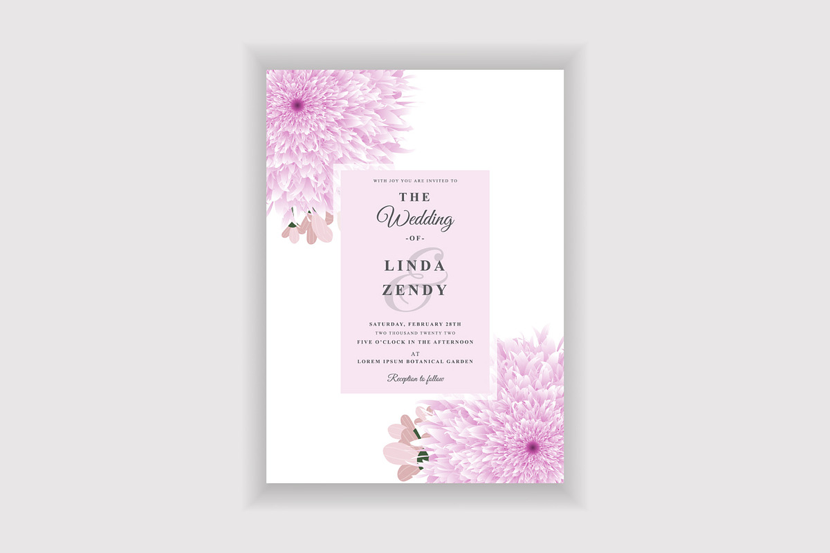 Wedding Card Design Watercolor, an Invitation Template by taieefbakshi (Photo 2 of 3)