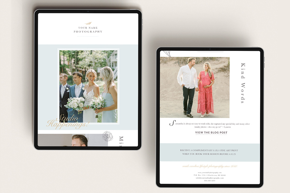 Photography Email Template, an Email Template by By Stephanie Design