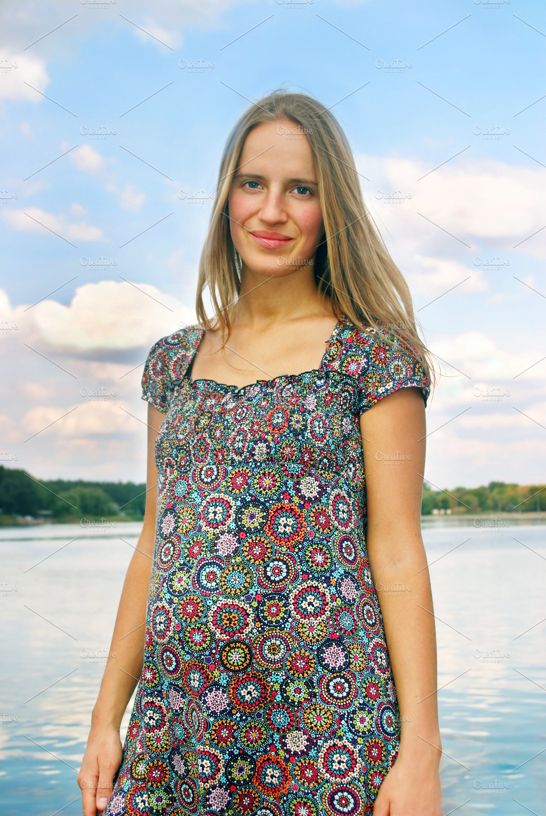 pregnant woman in the park, a Photo by saiko3p