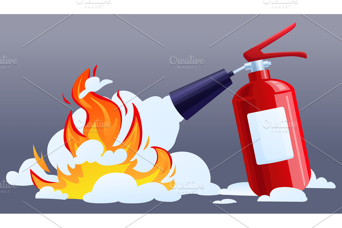 Extinguishing fire with fire, an Illustration by LadadikArt