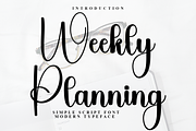 Weekly Planning, a Handwritten Font by InermediaSTUDIO (Thumbnail 1 of 8)