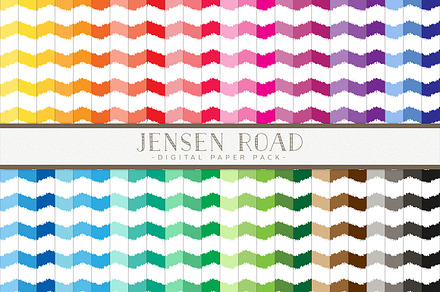 Ikat Chevron Rainbow Value Pack