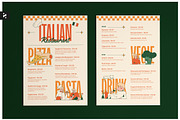Italian Restaurant Menu, a Flyer Template by Neermana (Thumbnail 1 of 4)