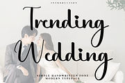 Trending Wedding, a Handwritten Font by InermediaSTUDIO (Thumbnail 1 of 8)