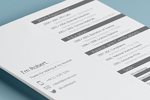 Slate Resume Template