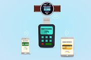 smart watches, phones and payments., a Finance Illustration by pashigorov (Thumbnail 1 of 6)