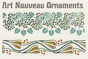 Art Nouveau Ornaments BONUS FONT