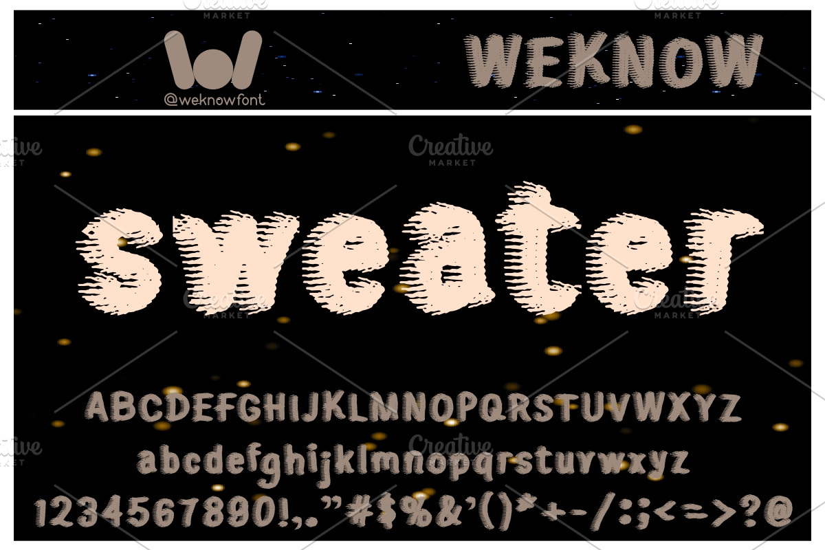 sweater font, a Font by weknow (Photo 1 of 5)