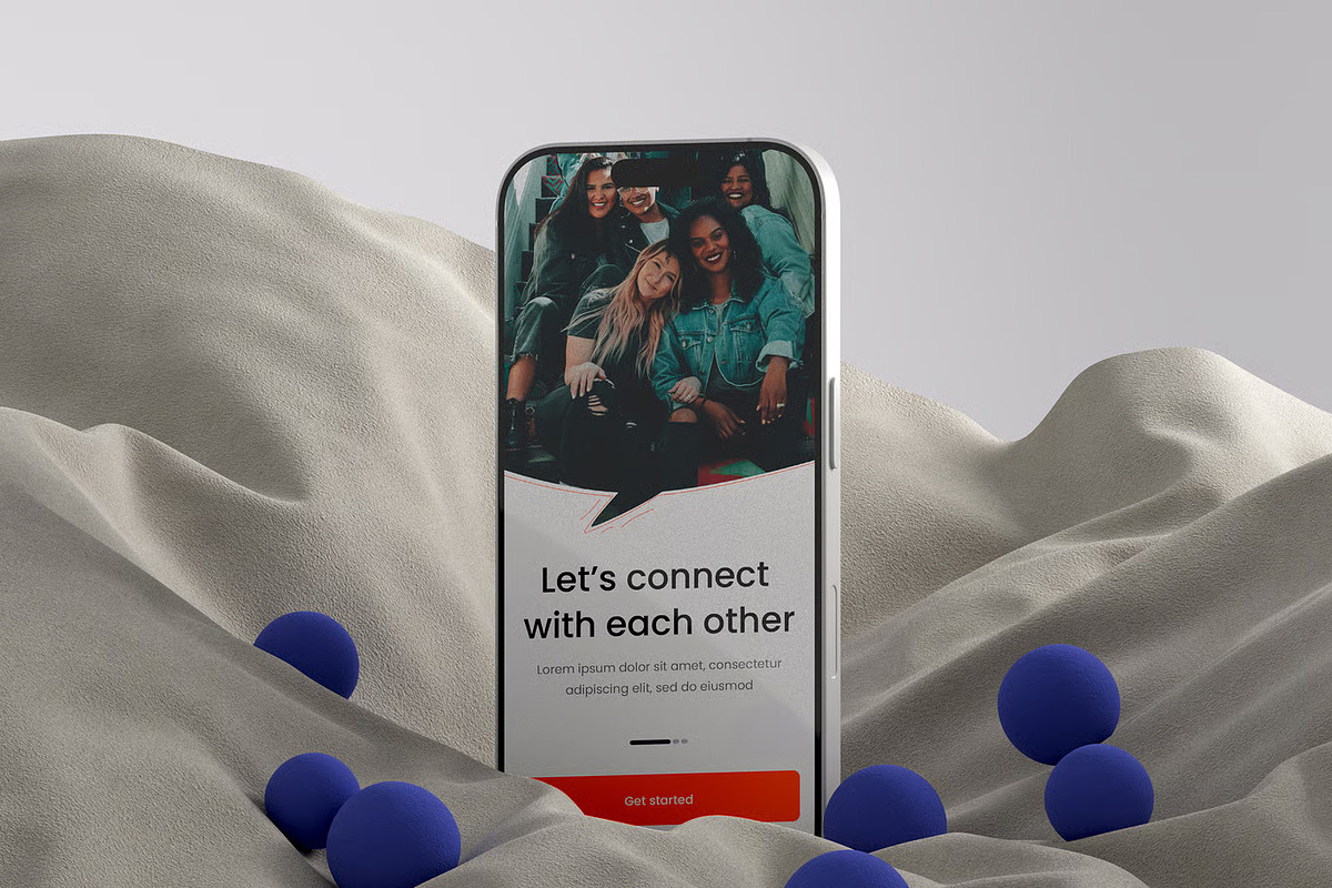 iPhone 16 App Promo Mockup, an iPhone Mockup by Brand Earth (Photo 5 of 5)
