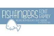 Fishfingers Font Family, a Sans Serif Font by Brittney Murphy Design (Thumbnail 1 of 3)