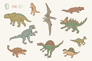 Dinosaur adventure, a Pattern Graphic by GooseFrol (Thumbnail 3 of 8)