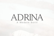 Adrina Modern Serif Font Family, a Serif Font by Symufa (Thumbnail 1 of 7)