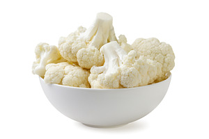 Pieces of cauliflower in a plate, a Food & Drink Photo by innakreativ