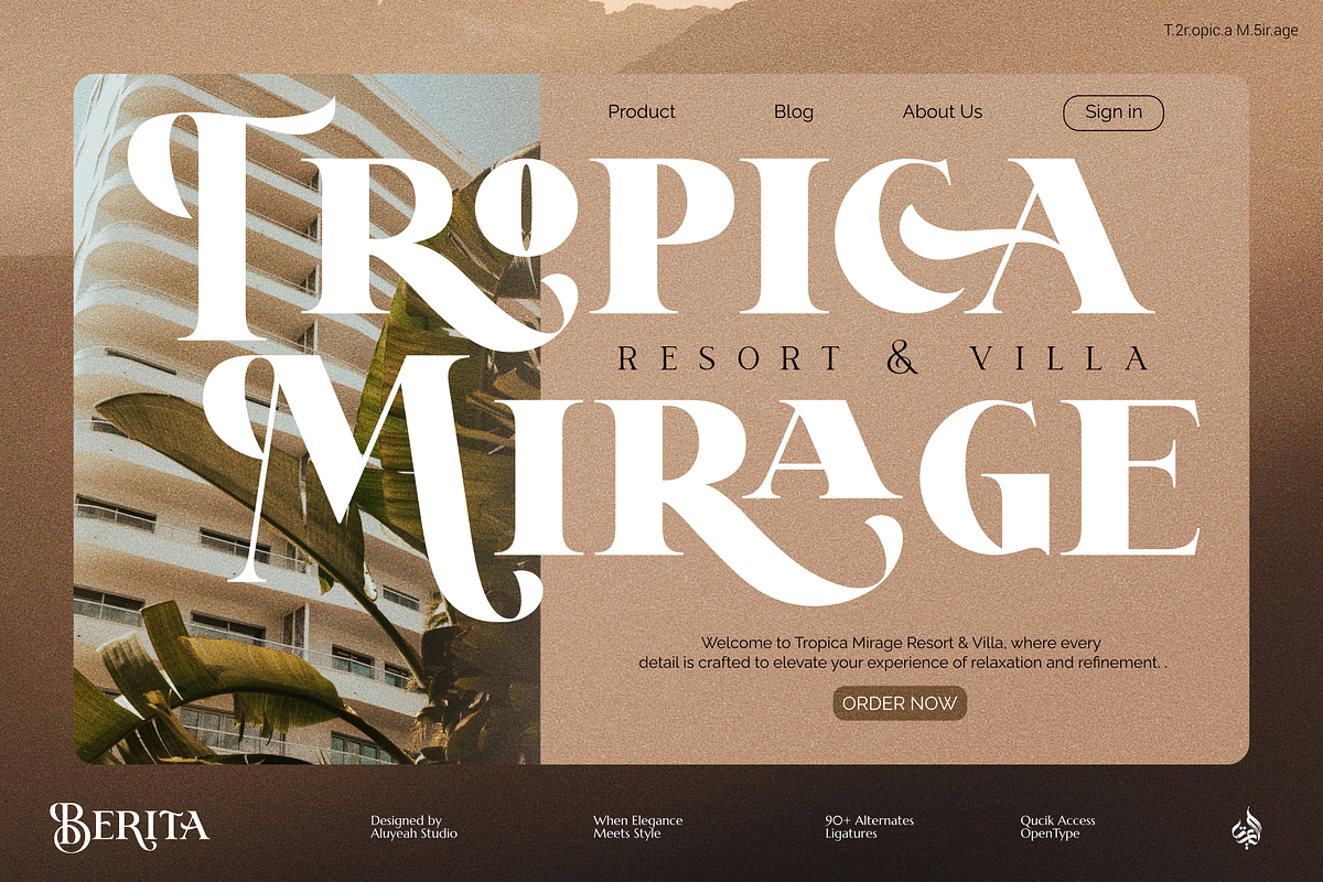 Berita, a Serif Font by Aluyeah Studio (Photo 5 of 15)