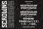 Scrowns Brutal Metalhead Font, a Blackletter Font by Ronny Studio (Thumbnail 9 of 9)