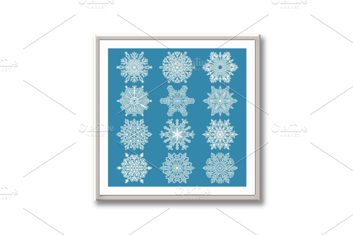 Snowflakes icon collection, an Outline Icon by RODINA (Photo 2 of 3)