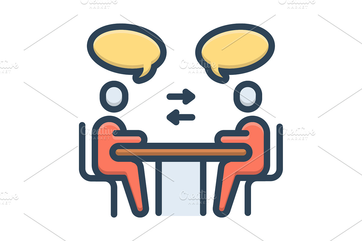 Communication talking color icon, a Duotone Icon by Creative priyanka