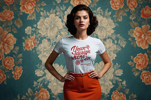 Vintage Mockup – Bella+Canvas 3001, a Shirt Mockup by Redmixx Design