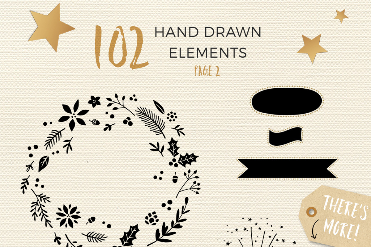 JOY TO THE WORLD HOLIDAY DESIGN KIT, a Seasonal Illustration by Mxtama (Photo 6 of 8)