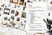 Influencer Instagram Canva templates, a Social Media Template by helgascandinavus (Thumbnail 2 of 9)