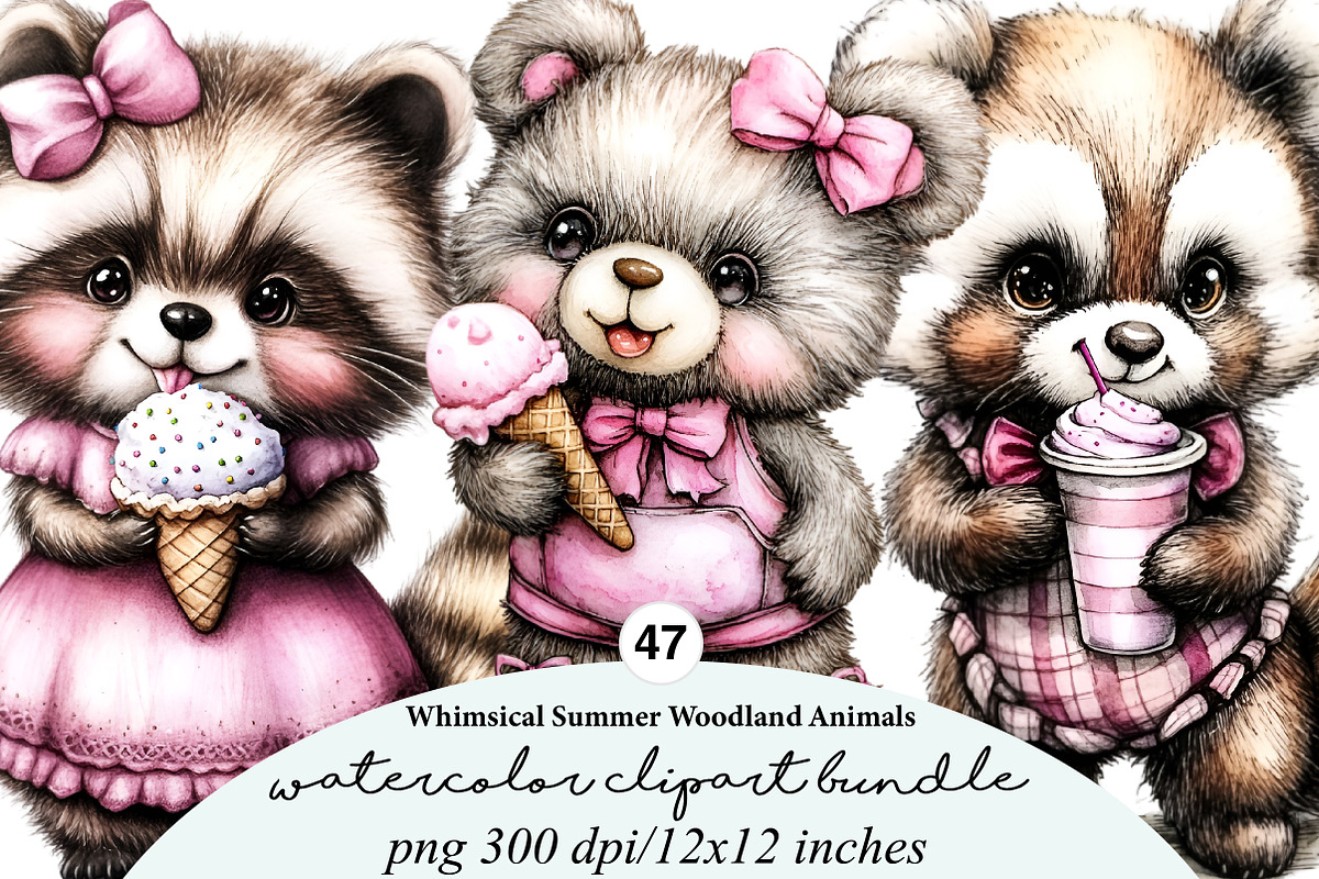 whimsical summer woodland animals, an Illustration by GatewayDesign (Photo 1 of 9)