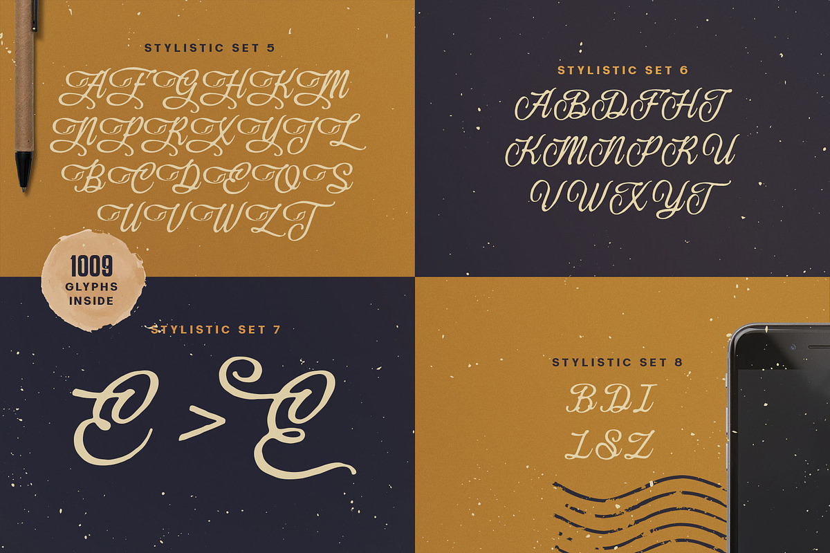 Eleven Hockey Typeface, a Script Font by alit design (Photo 8 of 20)